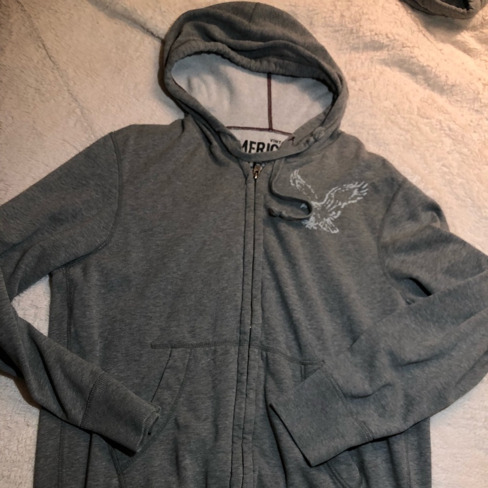 Grey Zip-Up Hoodie